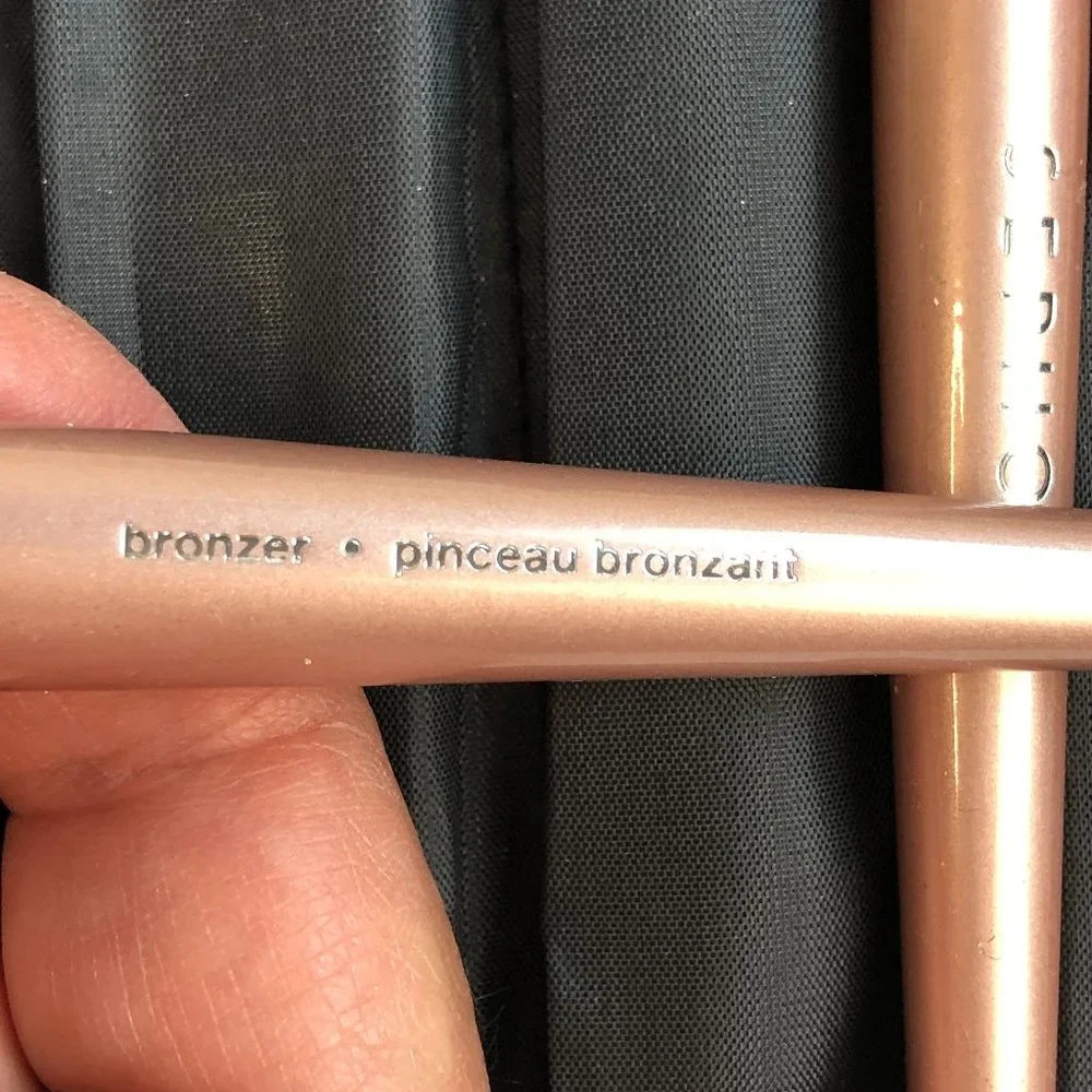 Sephora Brush Set in Case - Bronzer Blush & Highlighting & Ecco Tools Duo Brush